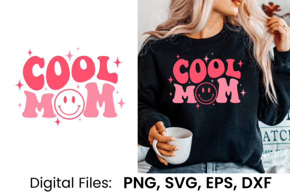 Cool Mom Retro Groovy SVG: A Designer's Take on Modern Stitching