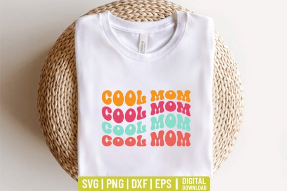 Cool Mom Retro Mama SVG: Graphics for Crafts & Brands