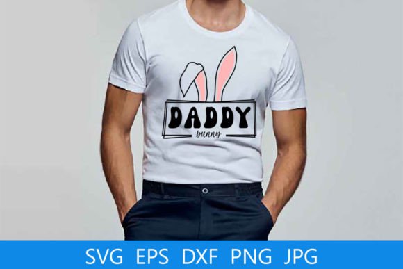 Daddy Bunny SVG: Easter Graphics for Crafts