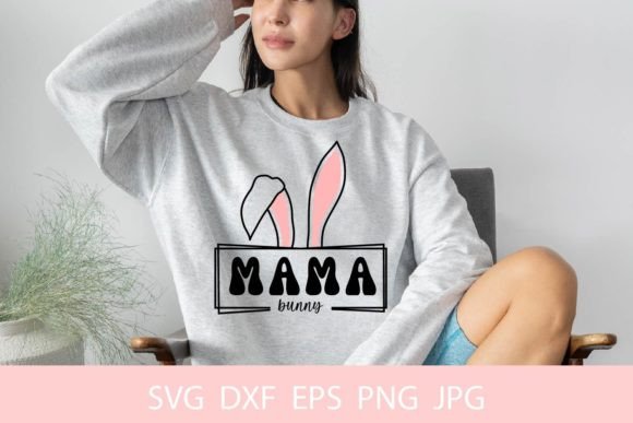 Mama Bunny SVG: Easter Graphics for Crafts & Brands