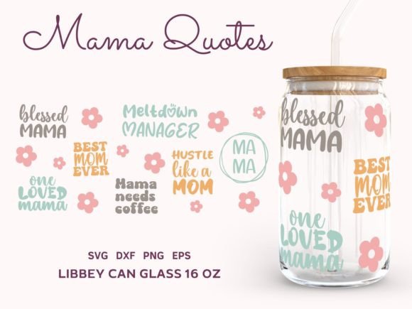 MAMA SVG WRAP: Boho Graphics for Crafts & Branding