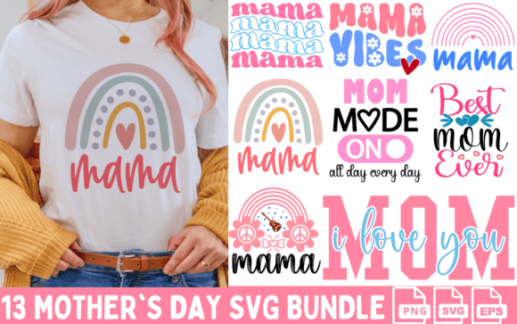 Mother's Day SVG Bundle: Graphics for Crafts